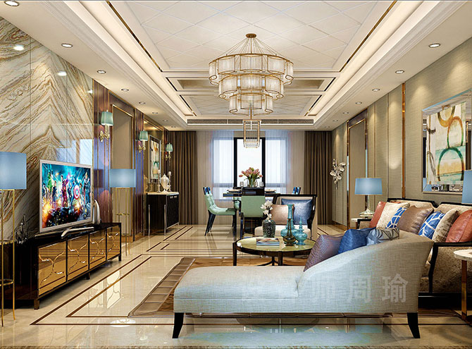 国产小萍萍挤奶世纪江尚三室两厅168平装修设计效果欣赏